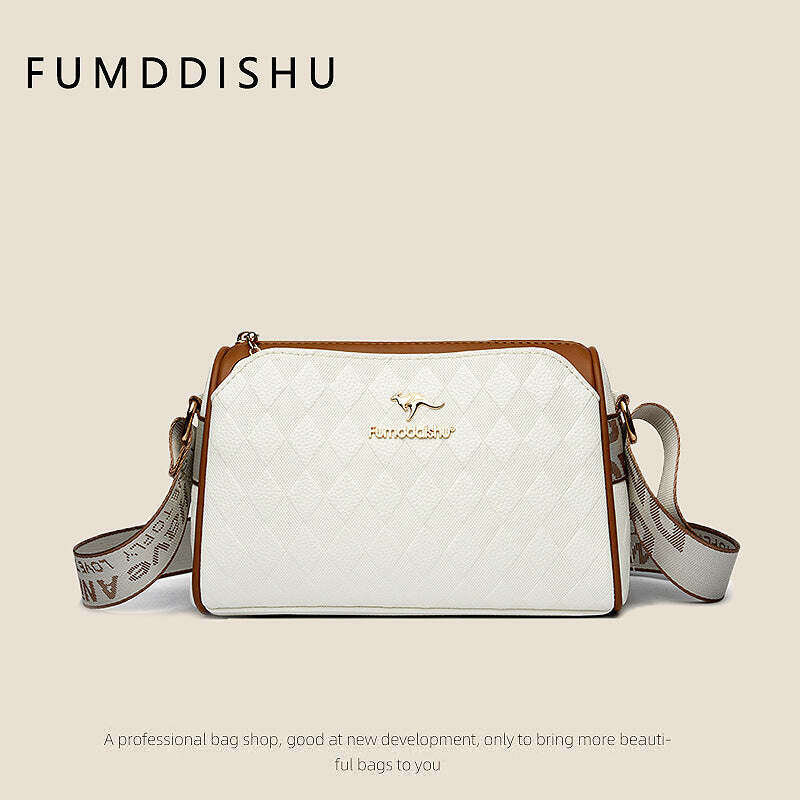 [Най-добрият подарък за нея] Модна 3-слойна чанта през рамо с диамантен модел с голям капацитет