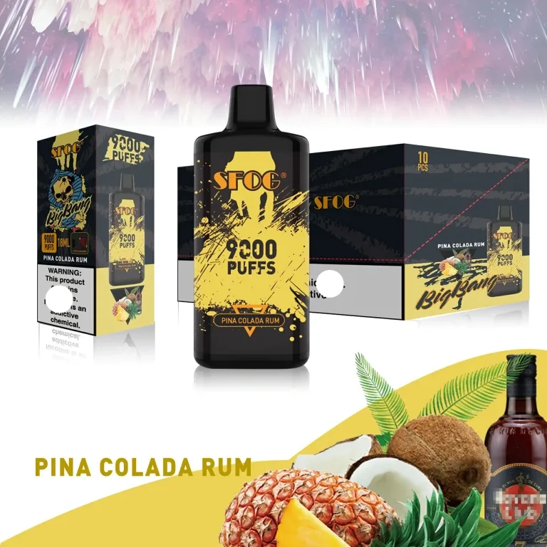 Sfog World 9000 Puffs Refillable Bulk Purchase Disposable Vape