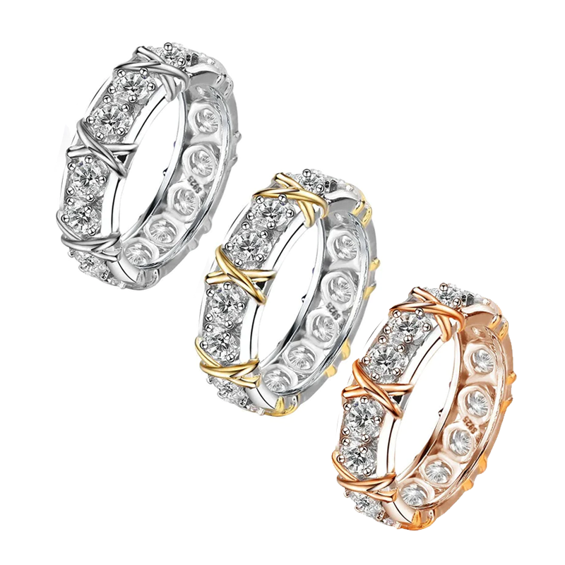 Biancat™TiaraCleanse Zircon-Titan-Ion-Formungs gyűrű