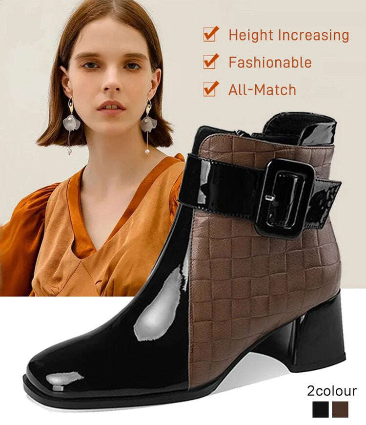 🔥🔥【35-40】✨👢2025 outono e inverno novos sapatos de couro femininos artesanais de alta qualidade