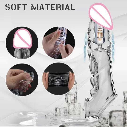 🔥2023 O mais novo estilo quente com preço baixo💥💥💥 - Vibrador reutilizável para aumentar o pênis😍