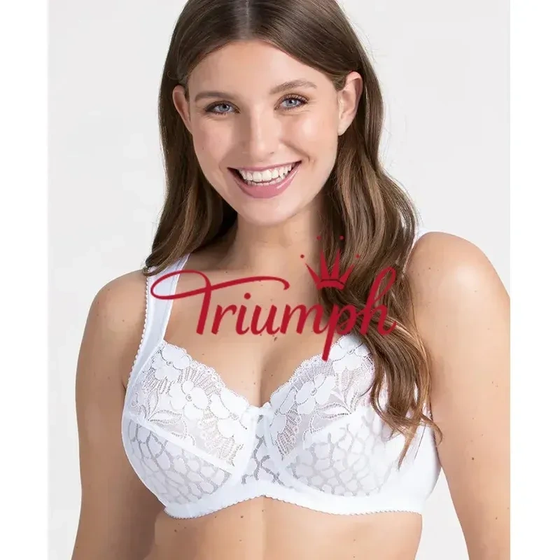 Triumph - 3 peças. 🥇Sutiã Jacquard Feminino com Fecho Frontal