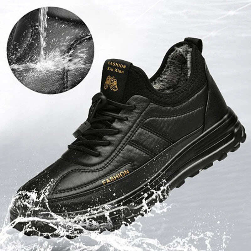 Sapatos casuais masculinos para uso no inverno