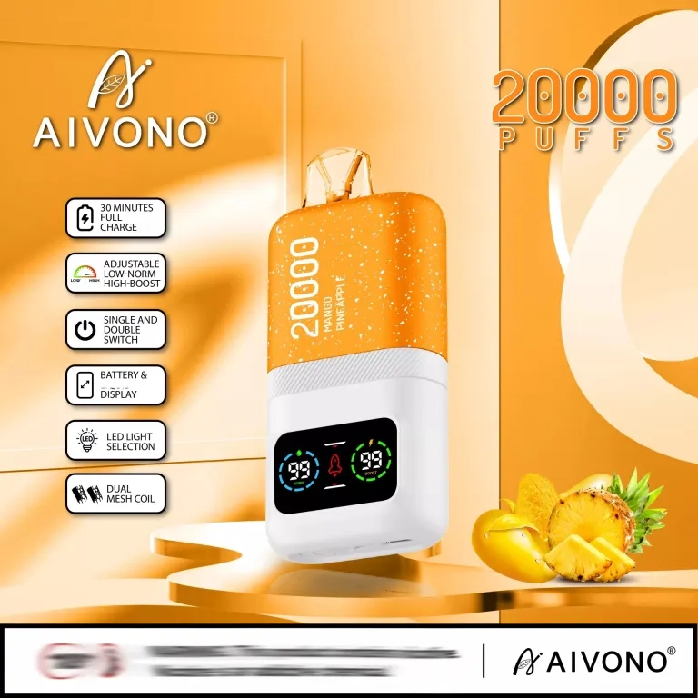 AIVONO 20000 Puffs Dual Mesh Rechargeable Disposable Vapes Pink lemonade