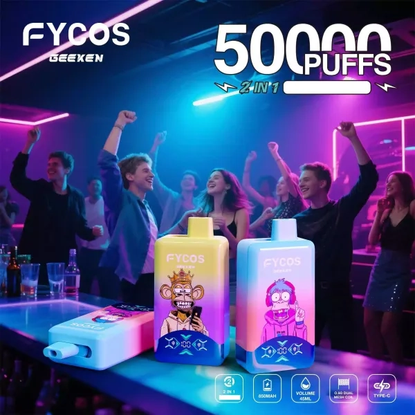 FYCOS Dual Tastes 50000 Puffs Disposable Vape