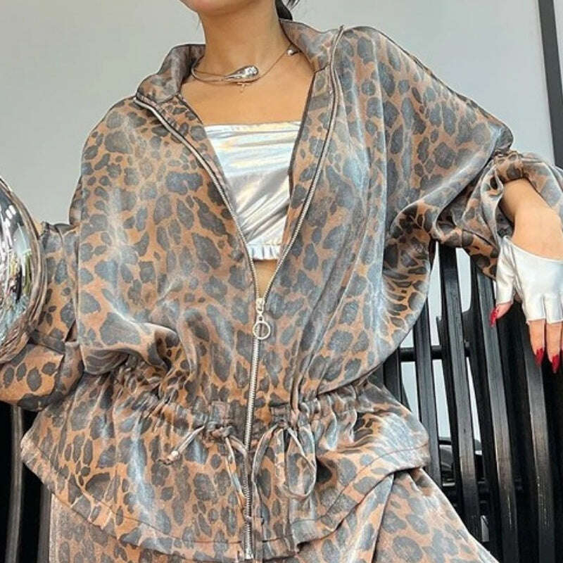 🍁Conjunto casual de duas peças para mulher com lapela e manga comprida