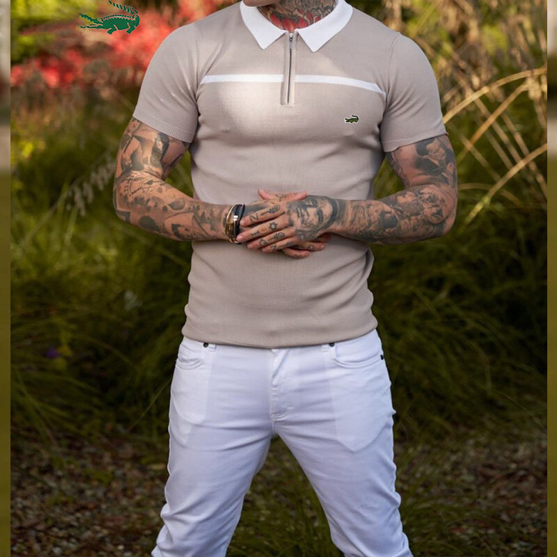 Camisa POLO masculina de manga curta de alta qualidade