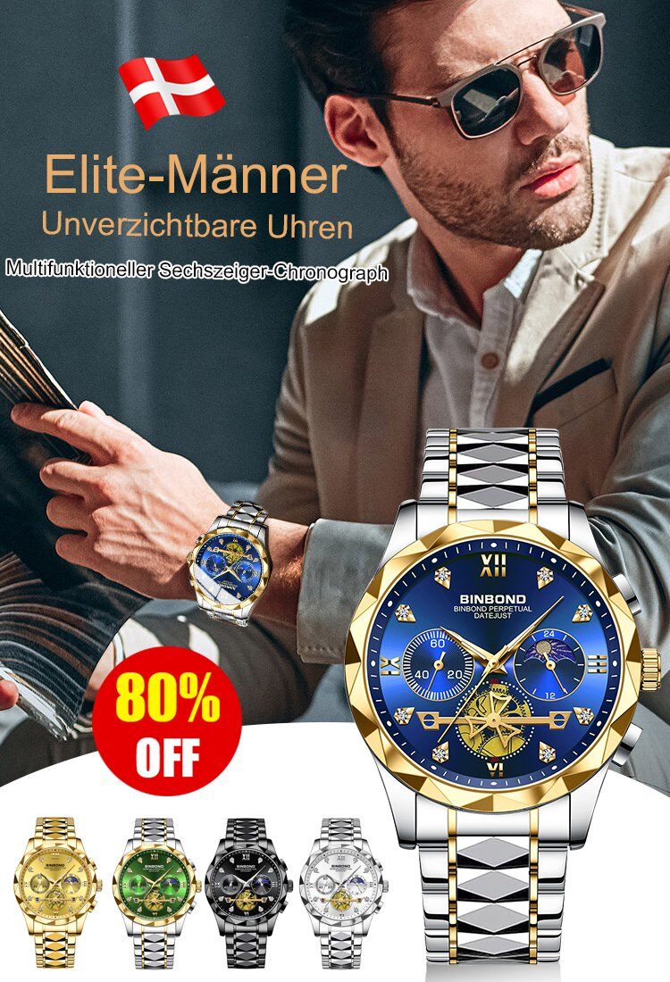 Нова серия многофункционални часовници с хронограф с шест стрелки