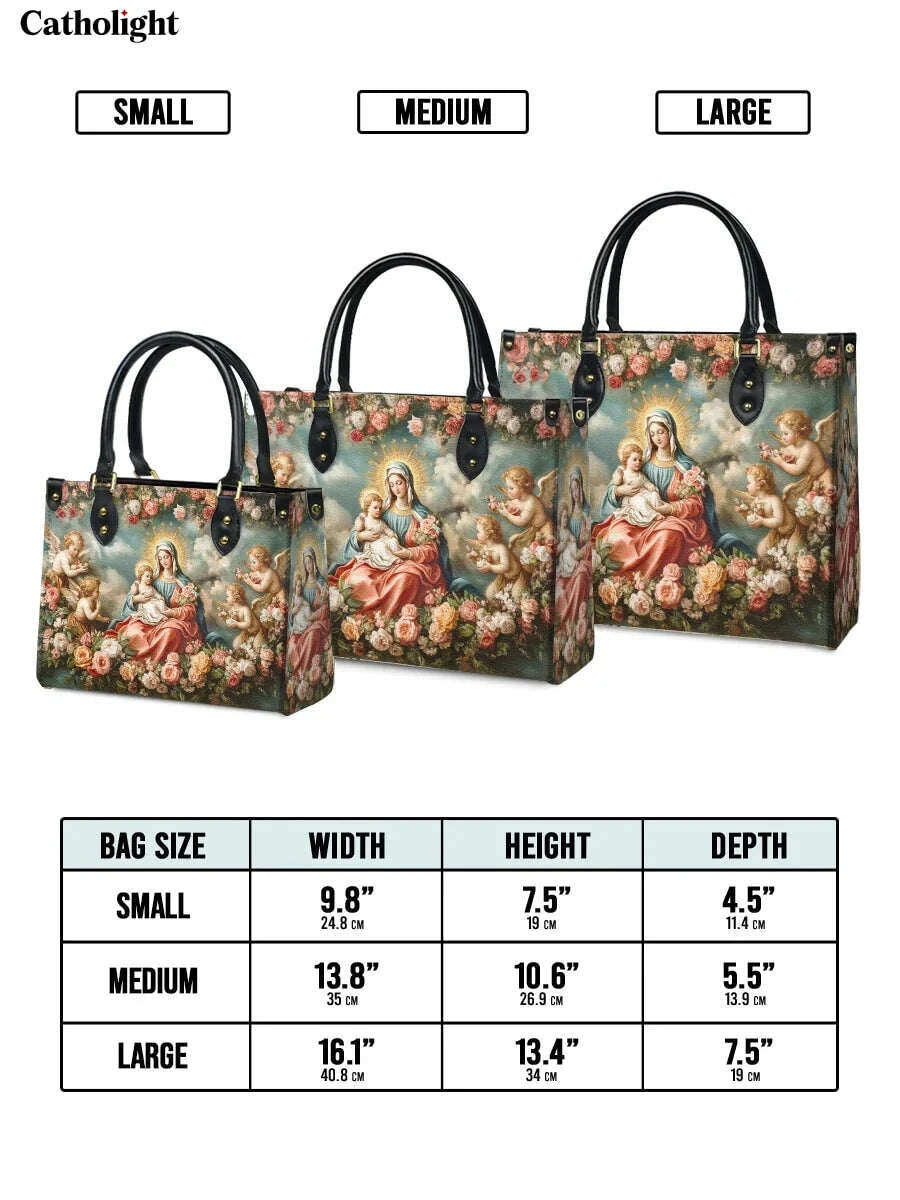 Catholight  Halo Of Roses Leather Bag
