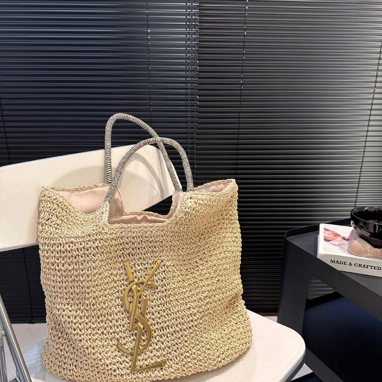SAINT LAURENT YSL Bag Raffia