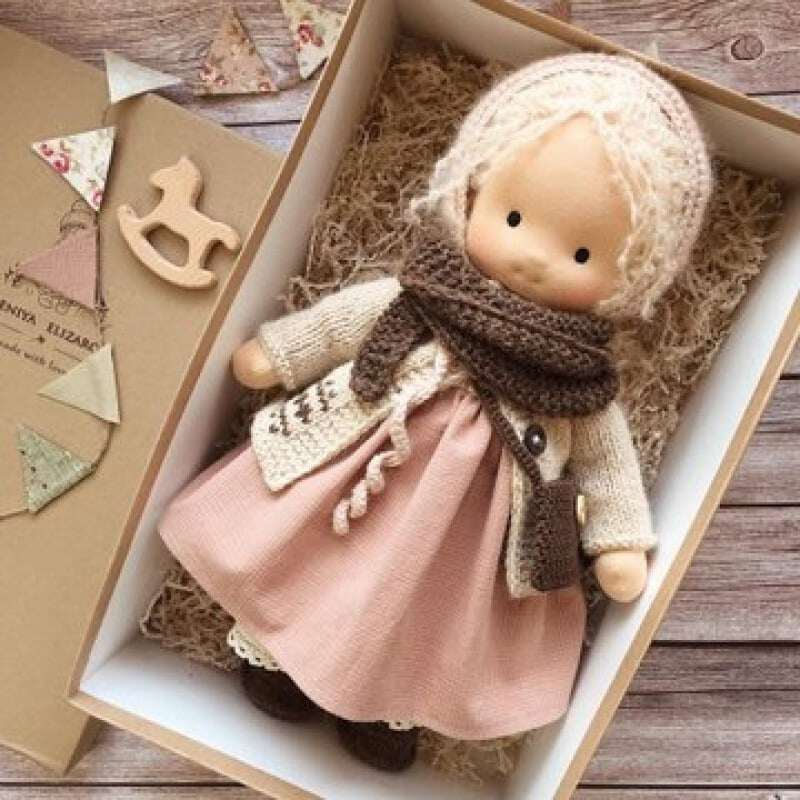 🎁🎁O melhor presente para crianças - Boneca Waldorf feita à mão👧