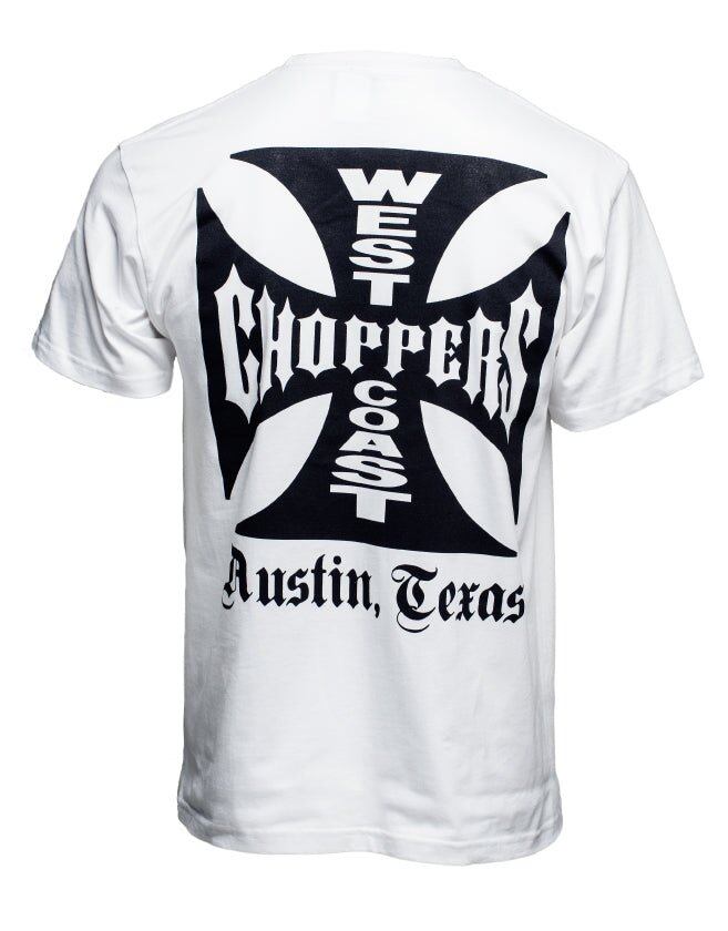 West Coast Choppers OG ATX Clássico Camiseta - Branca