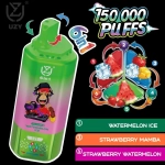 UZY 6-in-1 150,000 Puffs Disposable Vape – Quad Mesh Coil, Smart Screen, Crystal Design, Wholesale & Bulk Buy