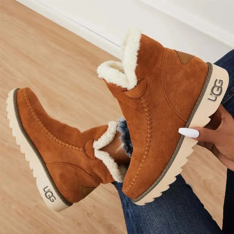 2023 MODA NOVAS BOTAS CURTAS QUENTES IMPERMEÁVEIS ​​ANTIDERRAPANTES