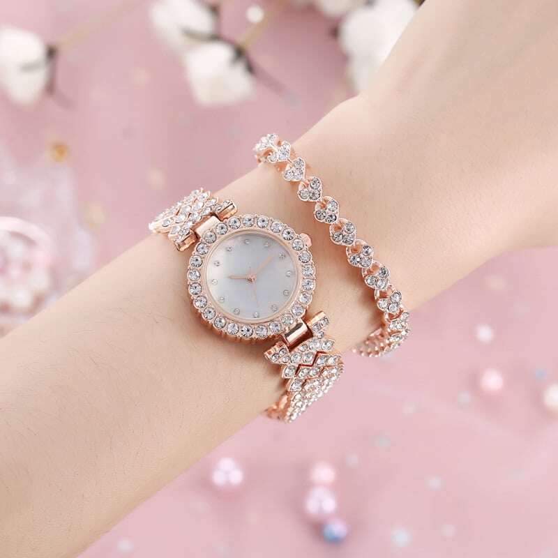 🔥49% OFF - Relógio de luxo feminino de platina