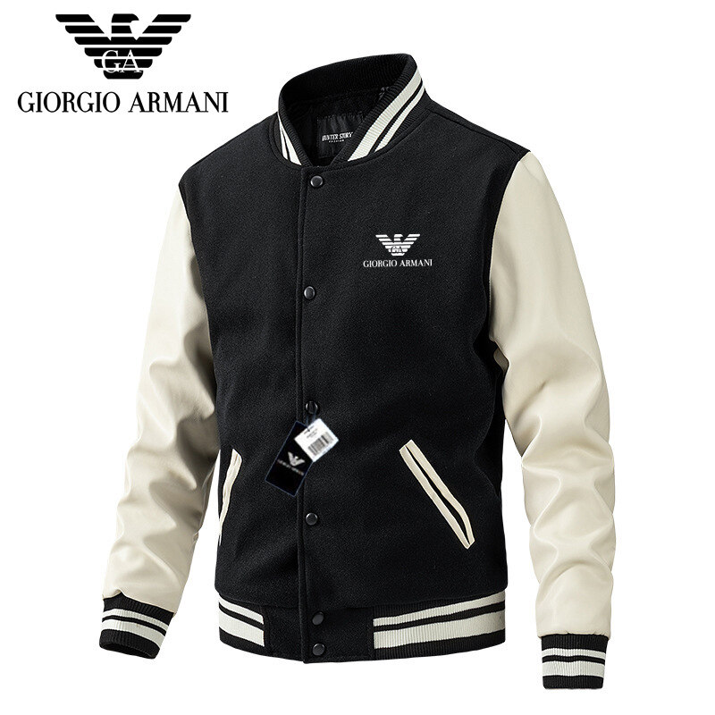 Nova jaqueta de primavera e outono com gola de beisebol