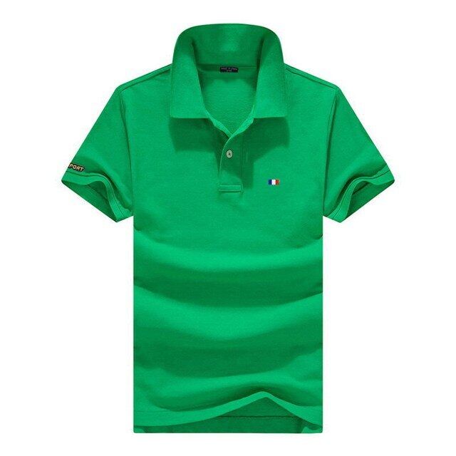 Camisa polo masculina manga curta com absorção de umidade e elasticidade com secagem rápida + proteção UV