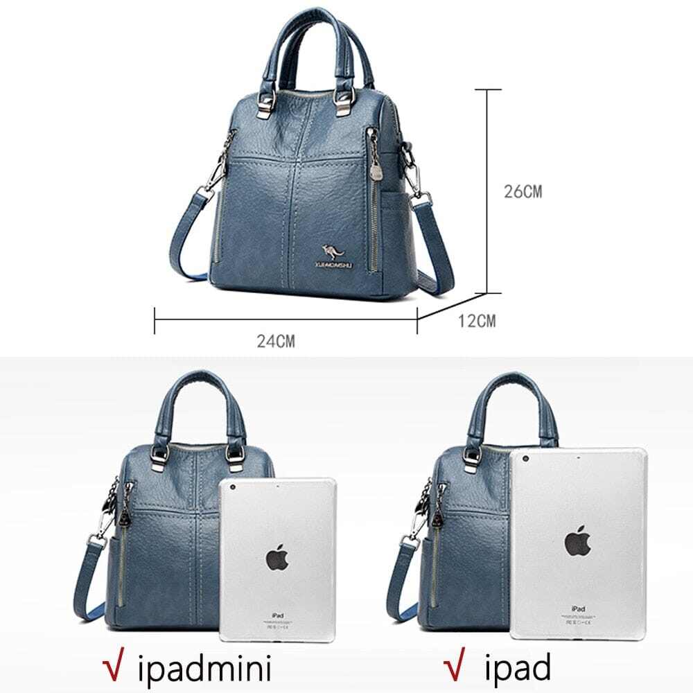 MOCHILA DE COURO FEMININA - ATMOSFERA