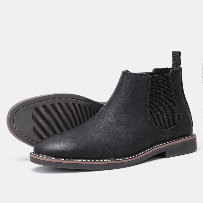 CHELSEA BOTAS MASCULINAS SAPATOS MASCULINOS BRITÂNICOS COR POLONÊS MODA RETRO CROSS-BORDER MASCULINO TAMANHO GRANDE BOTAS CURTAS BOTAS DE TORNOZELO