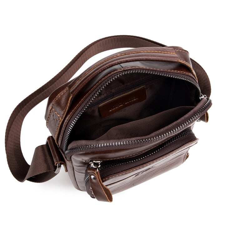 Skórzane męskie torby na ramię Crossbody Messenger Bag