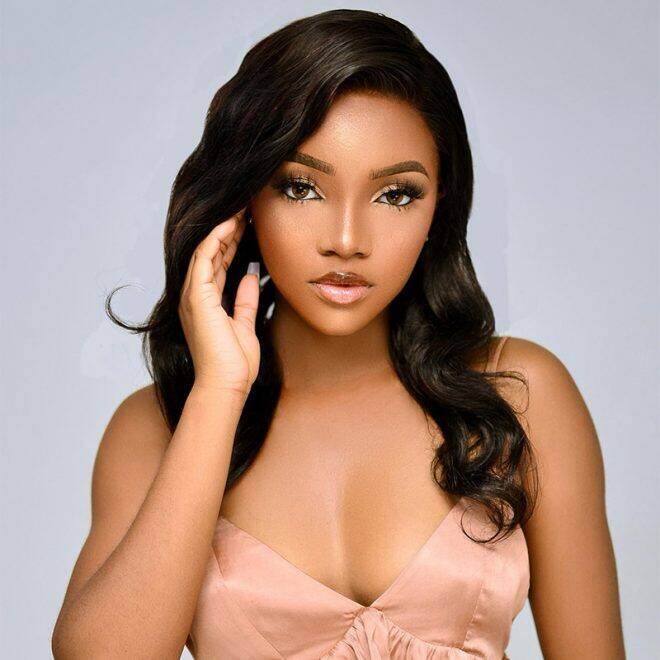 Body Wave 13x4 Lace Wig -180% Densidade Natural Cabelo Humano Preto | Gel Free Wig