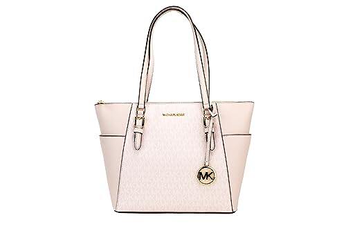 Michael Kors Charlotte Bolsa grande com zíper superior