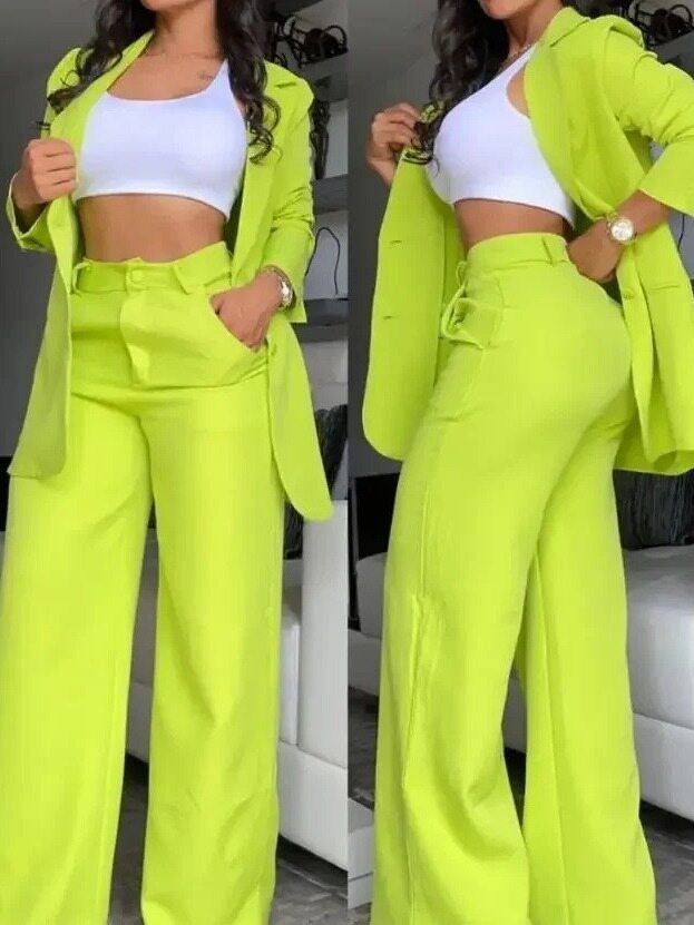 Novo conjunto de duas peças de paletó moderno e elegante