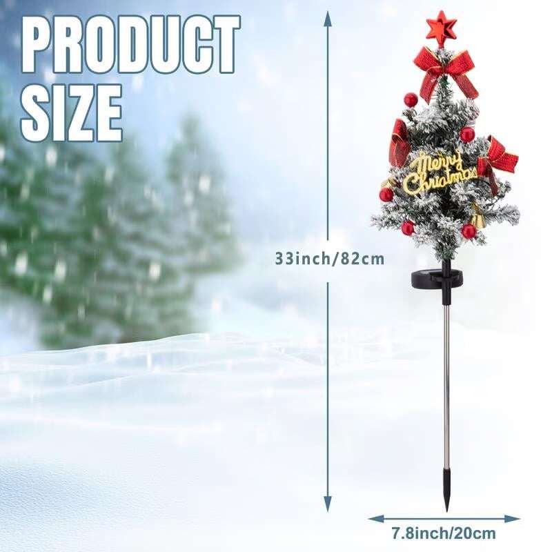 Utolsó napi akció!🎄Solar Christmas Tree Stake Light-Air Express Transport✈️Limited készlet!