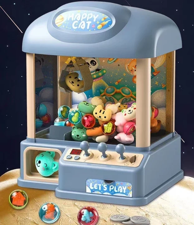 Máquina de boneca com clipe de moeda pequena para uso doméstico para meninos e meninas