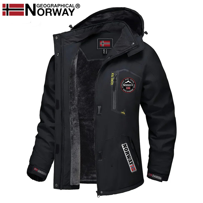 Casaco impermeável masculino com isolamento Geographical Norway
