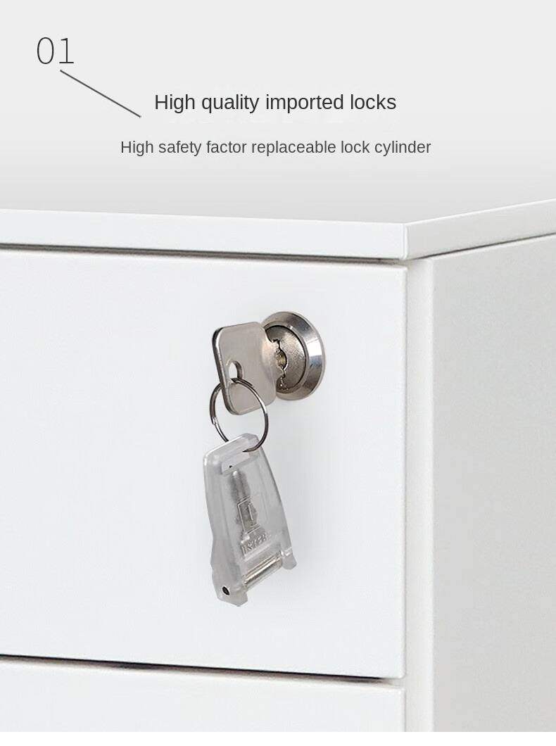 Factory Direct Custom Size Large Capacity Removable Three Drawer Combination Lock Activity Cabinet for School