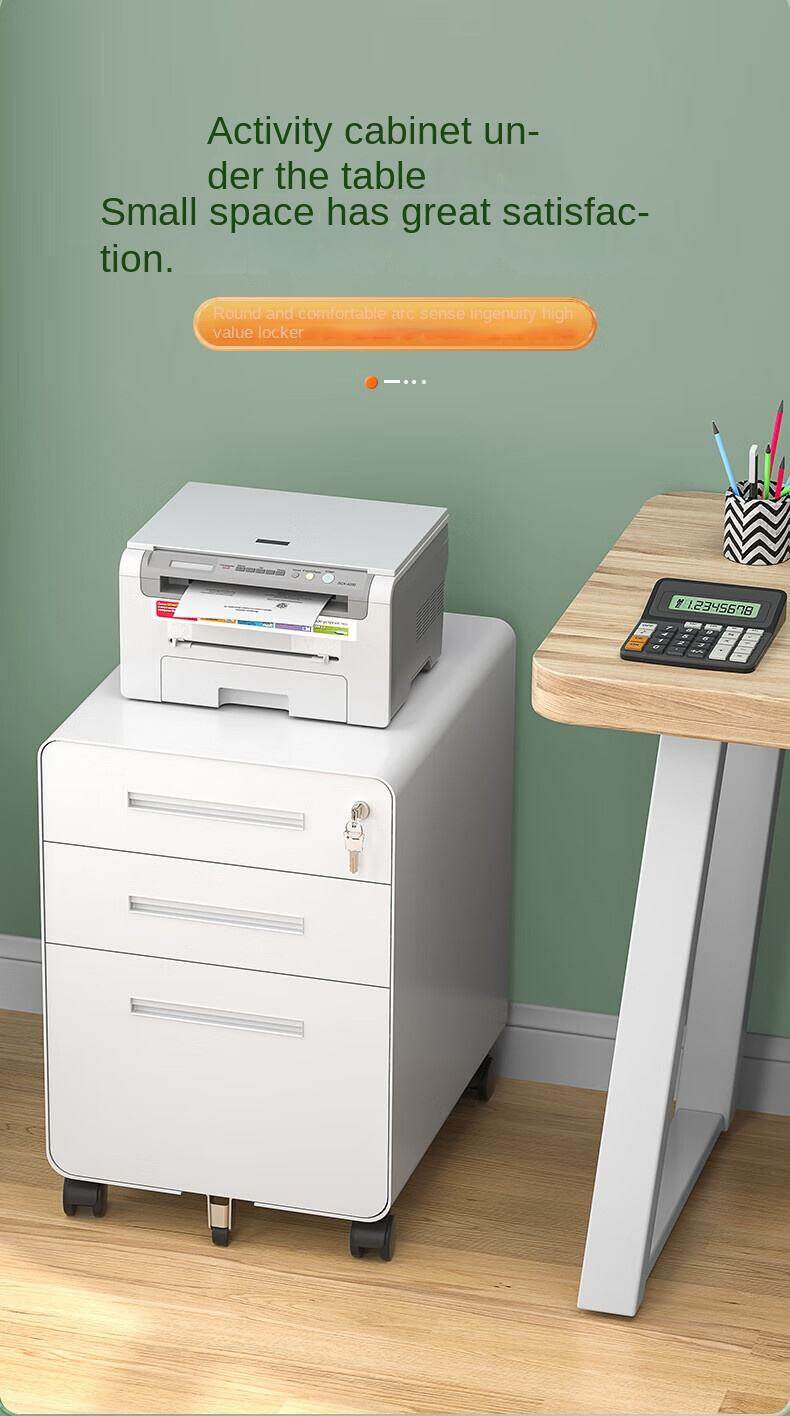 Factory Direct 390*500*600mm Removable Three Drawers with Silent Wheels with Lock Movable Cabinet for Work