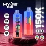 MYDE 8IN1 150000 Puffs disposable vapes Fun times with Strawberry Ice & Pineapple Coconut Ice & Mango Ice & Passion Fruit Ice