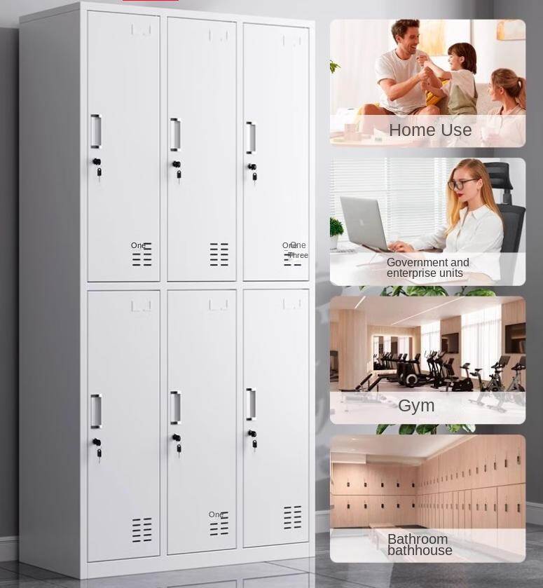 High Quality Rugged Durable Phosphorus Free Plastic Cold Rolled Steel Wardrobe with Concealed Lock Cylinder