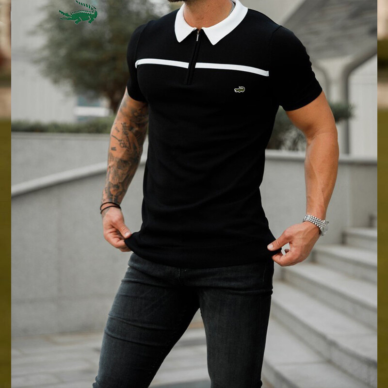 Camisa POLO masculina de manga curta de alta qualidade