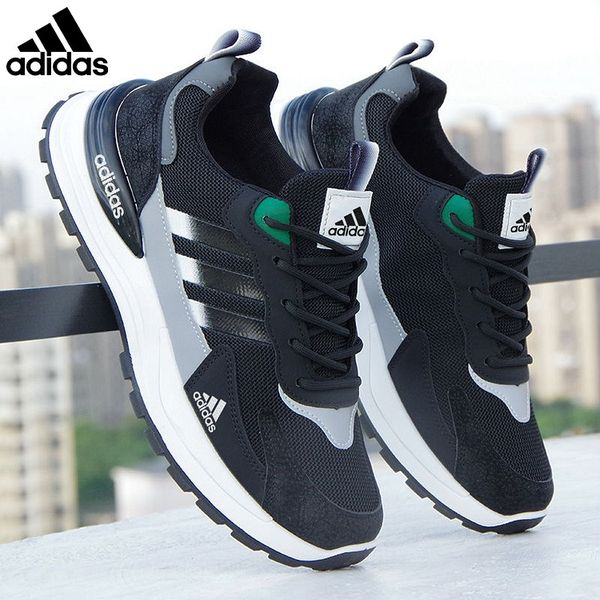 Sapatos de couro impermeáveis ​​Adidas®2024 masculinos