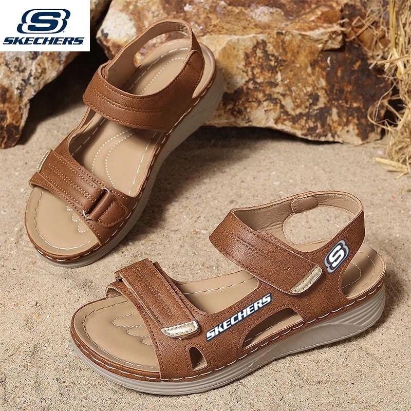 Novas sandálias ortopédicas femininas Skechers a partir de 2025