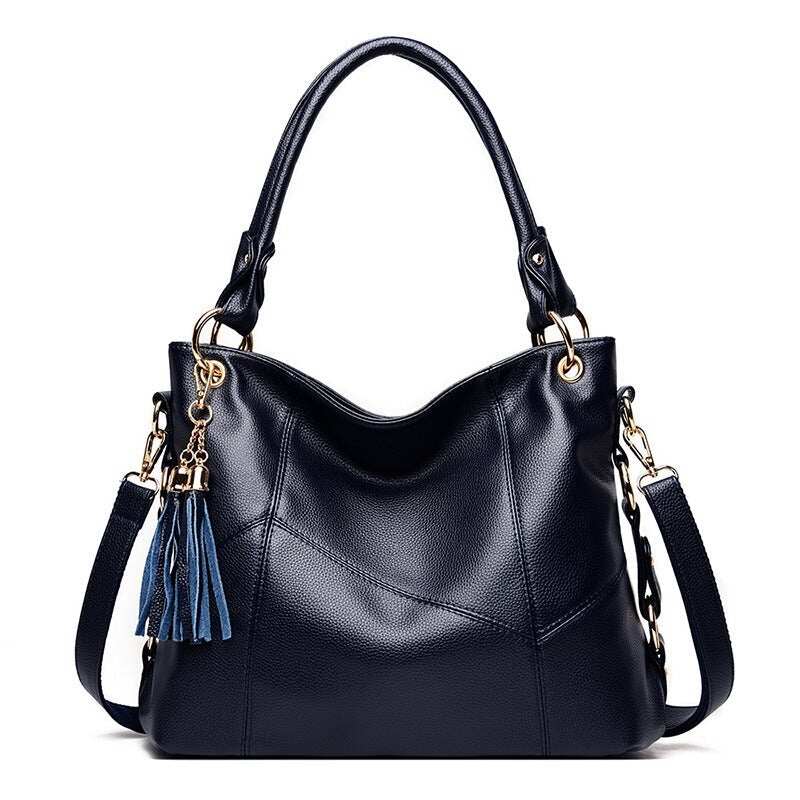 Nova bolsa de ombro de couro PU de grande capacidade