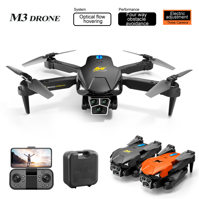 M3 UAV fluxo ótico de três câmaras de fotografia aérea aeronaves drone de controlo remoto de longa resistência