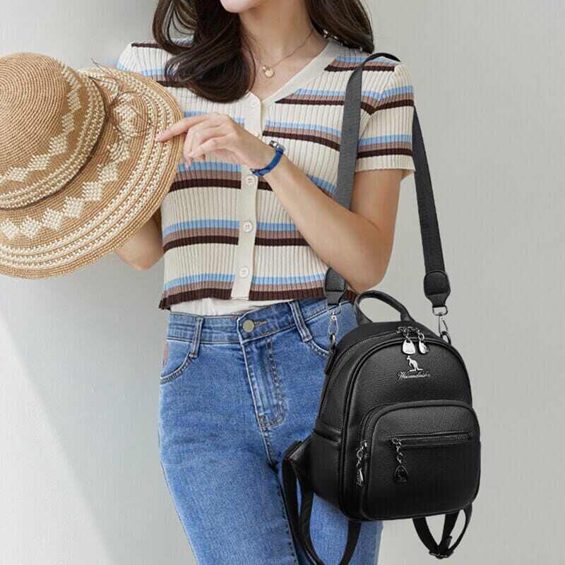 MOCHILA DE COURO FEMININA - ALLEGAT