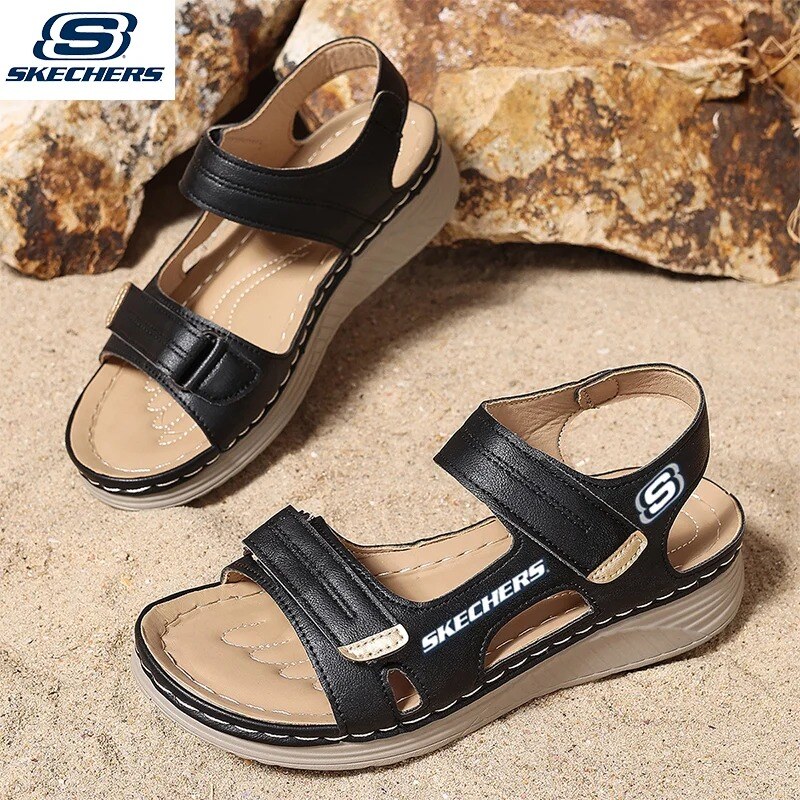 Novas sandálias ortopédicas femininas Skechers a partir de 2025