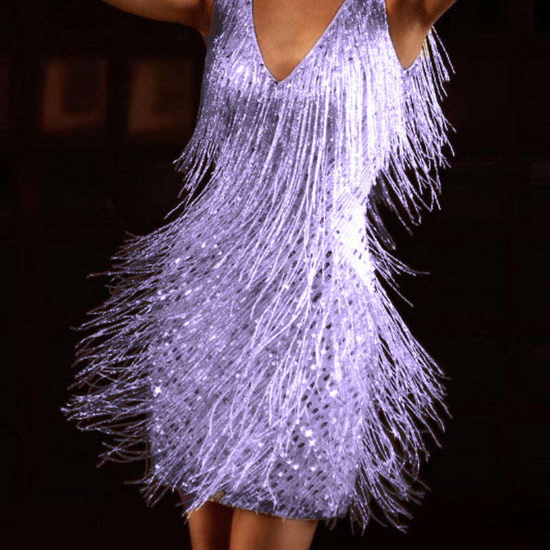 ✨Sexy vestido elegante com franjas