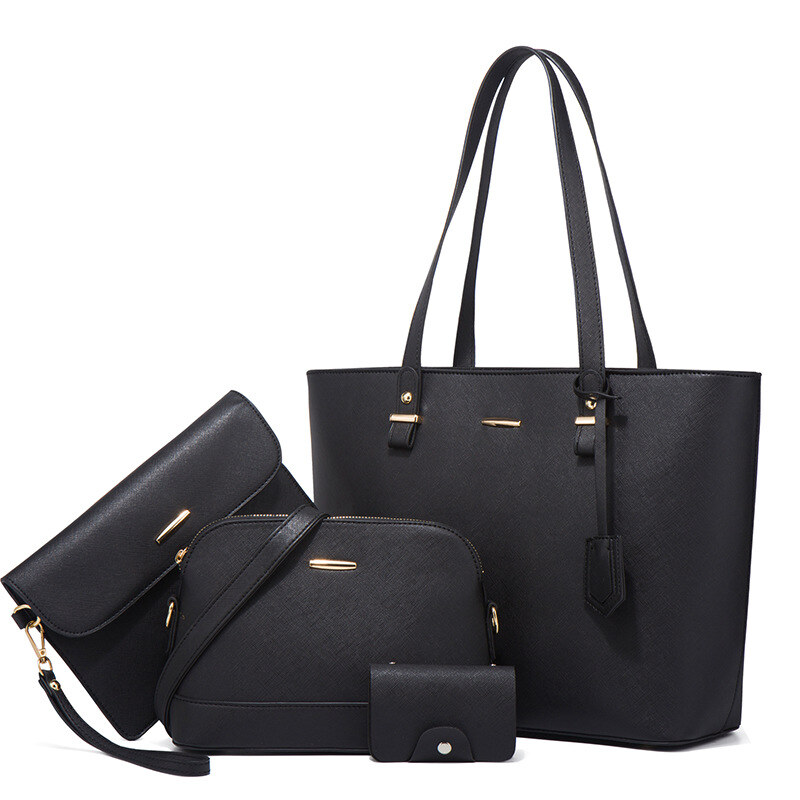 Conjunto de bolso de cuero de varias piezas hecho a mano