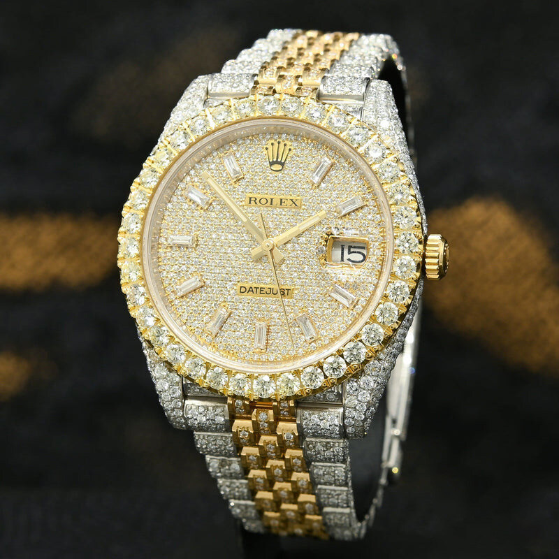 Rolex Datejust 41mm - 2 Tons Full Honeycomb Baguette