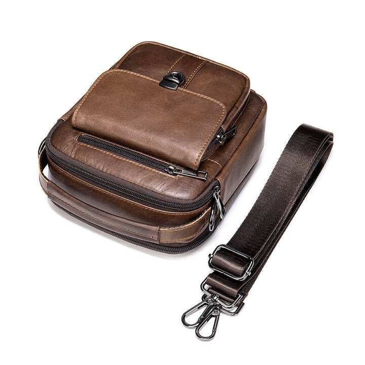 Męska torba wycieczkowa z prawdziwej skóry Crossbody torba na ramię Vicochic