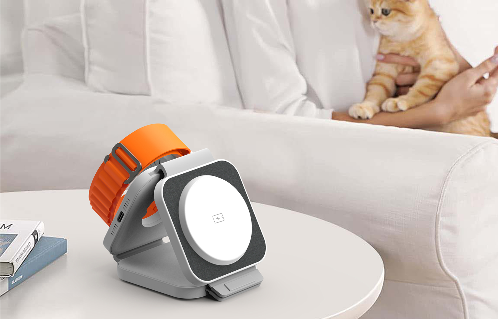 BAUHN™ Carregador sem fios dobrável 3 em 1 - Compacto, potente e magnético