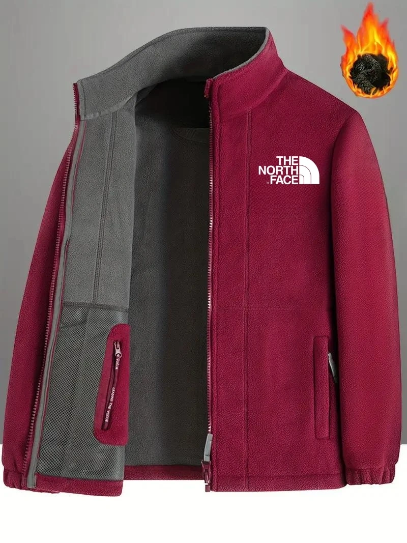 🎄The North Face® Casaco quente de lã de camada dupla