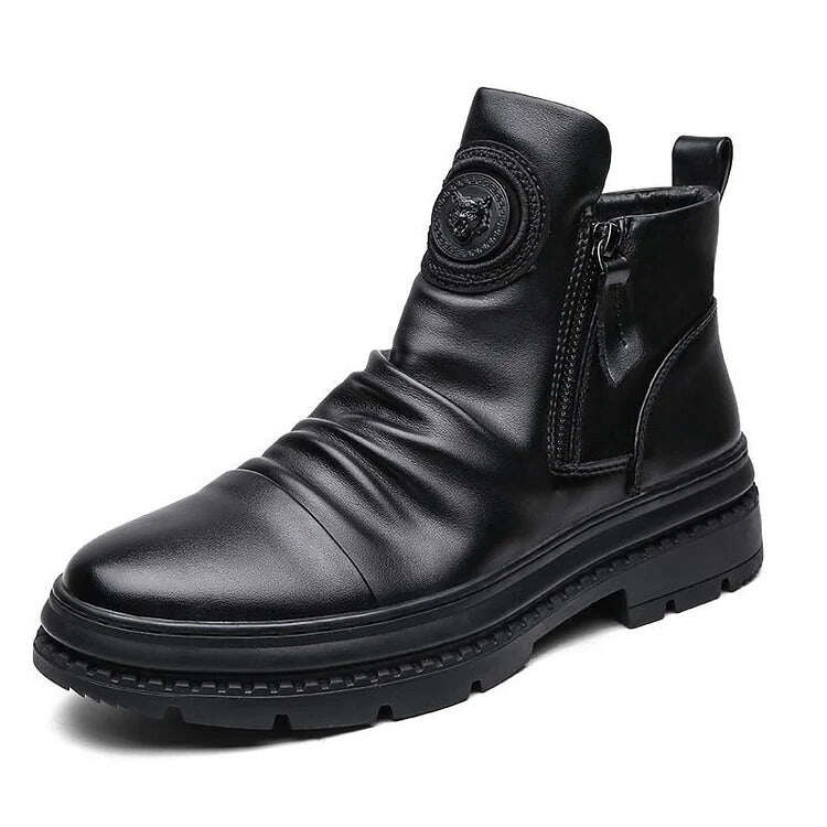 🔥Oferta por tempo limitado 49% DE DESCONTO🔥Botas Martin de couro feitas à mão italianas
