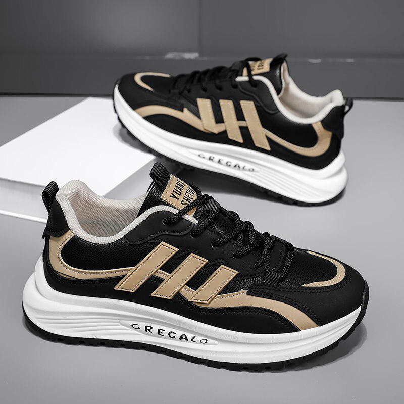 New thick-soled high-top men's sports shoes