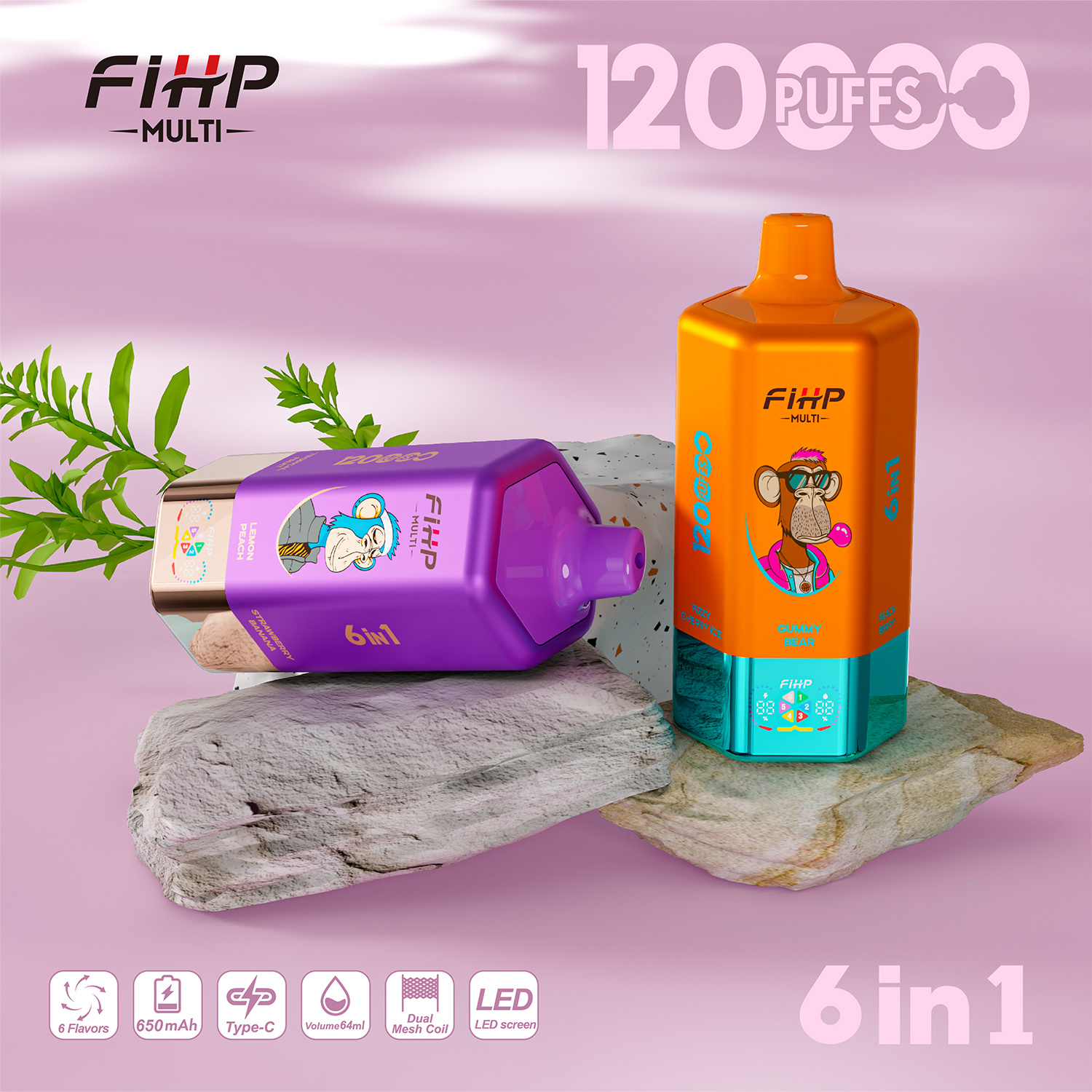 FIHP 120000 Puff 6in1